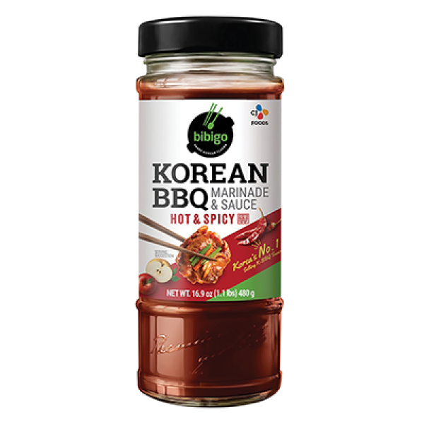 Bibigo Korean Bbq Sauce 480g Hot & Spicy