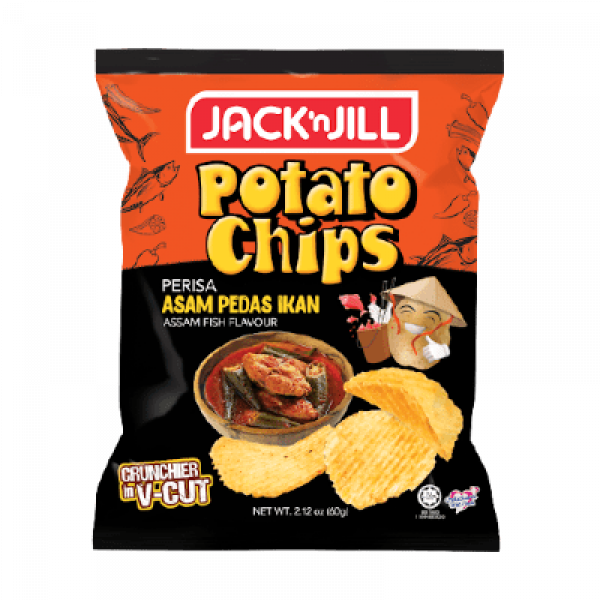 Jack 'n Jill Potato Chips 60g Asam Fish