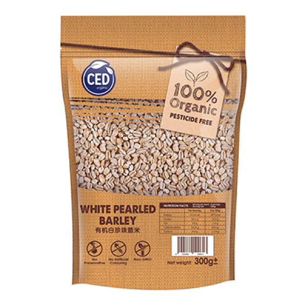 Ced Organic White Pearled Barley 300g