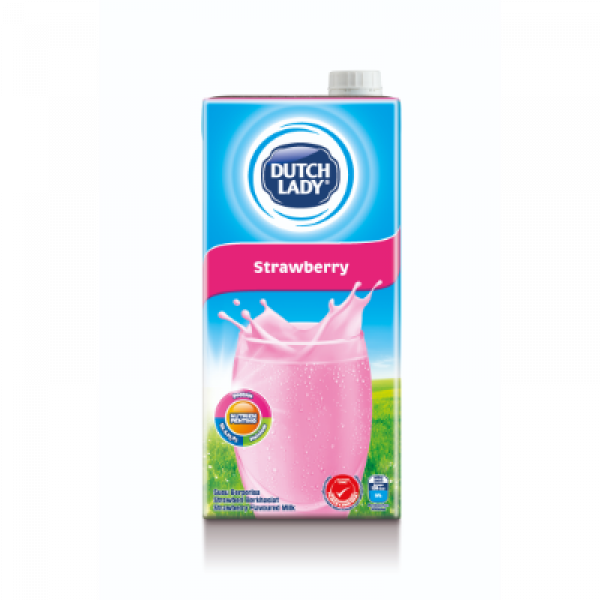Dutch Lady UHT Milk Pf 1L Strawberry