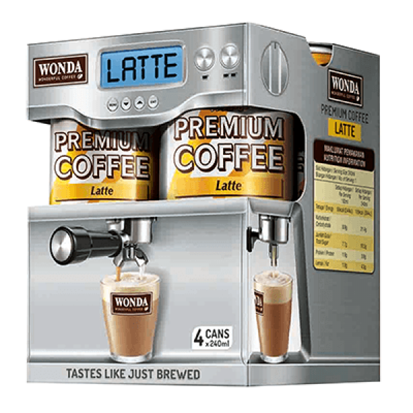 Wonda Coffee 240mlx4 Latte