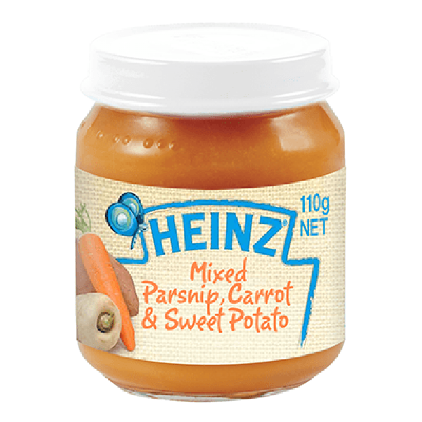 Heinz Parsnips, Carrots & Sweet Potato 110g Baby F