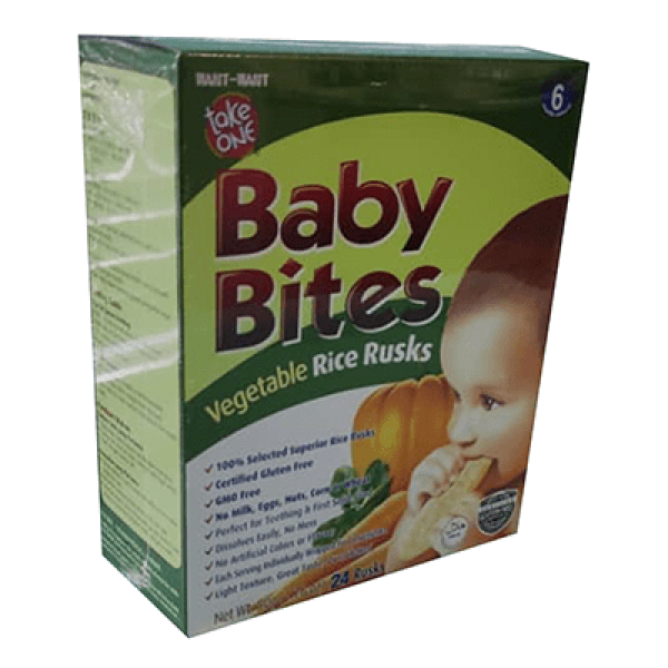Take One Baby Bites Rice Rusk 50g Vegetarian