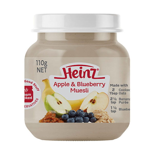 Heinz Apple & Blueberry Muesli Baby Food 110g