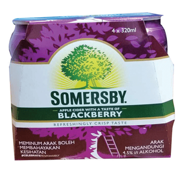Somersby Cider 320mlx4 Blackberry