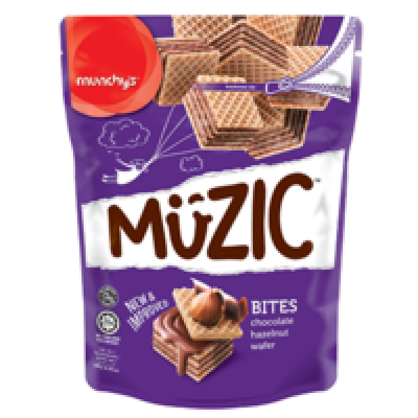 Muzic Wafer Bites 180g Hazelnut