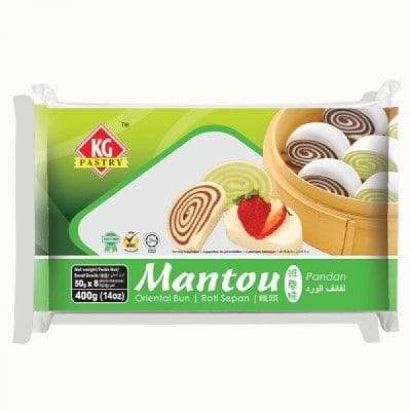 KG Pastry Mantou 400g Pandan