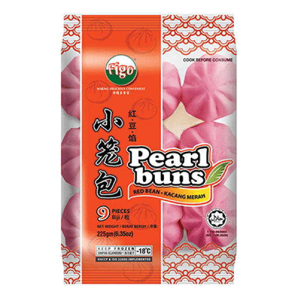 Figo Pearl Bun 225g Red Bean