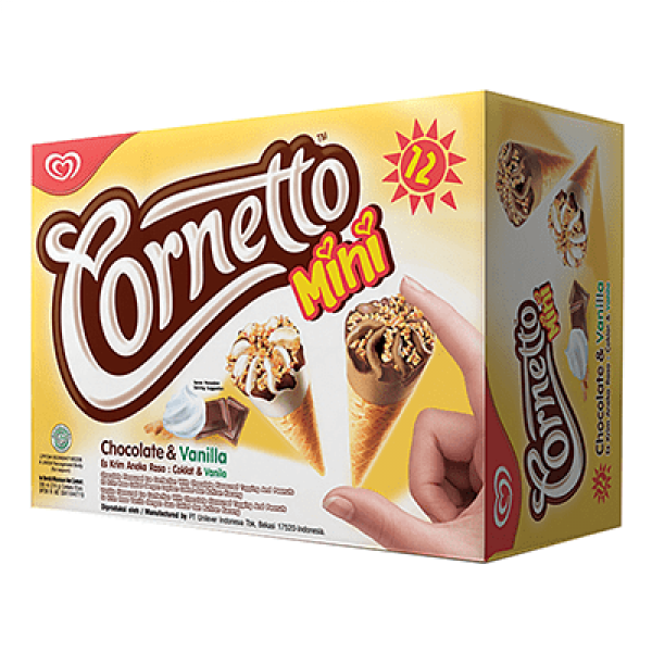 Wall's Cornetto Mini 12×28ml Choccolate & Vanilla