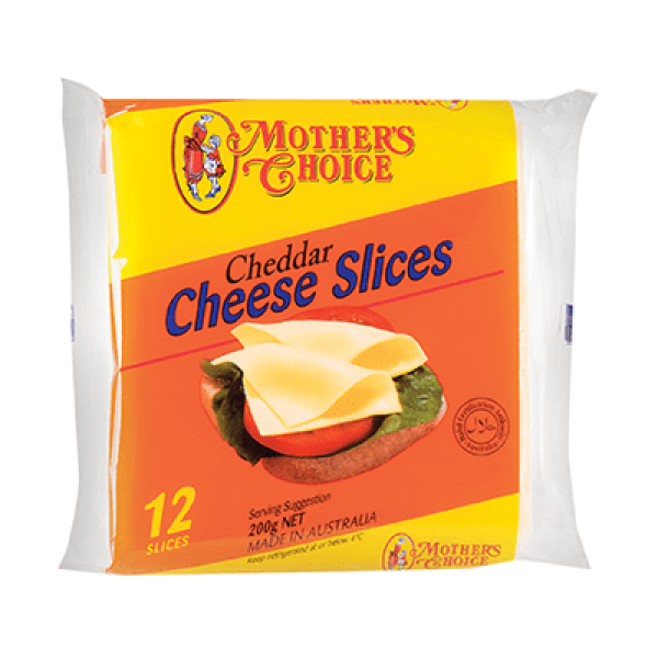 Mother's Choice Cheese Slice 12's 200g