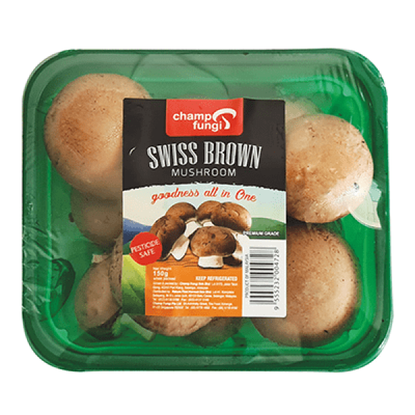 Veggystar Swiss Brown Mushroom 150g