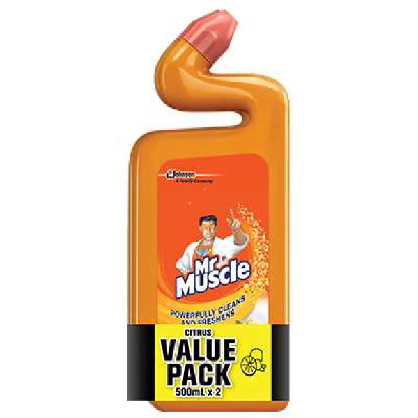 Mr.muscle Tbc 2×500ml Sparkly Lemon