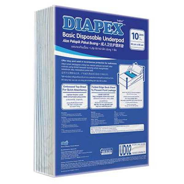 Diapex Basic Disposable Underpad 10S