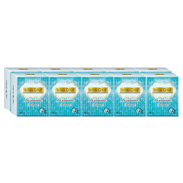 Royal Gold Luxurious 3-Ply Hanky Tissue 2x10x10s