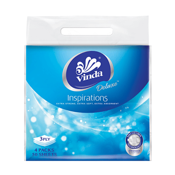 Vinda Deluxe 3-Ply Tissue 4×50s