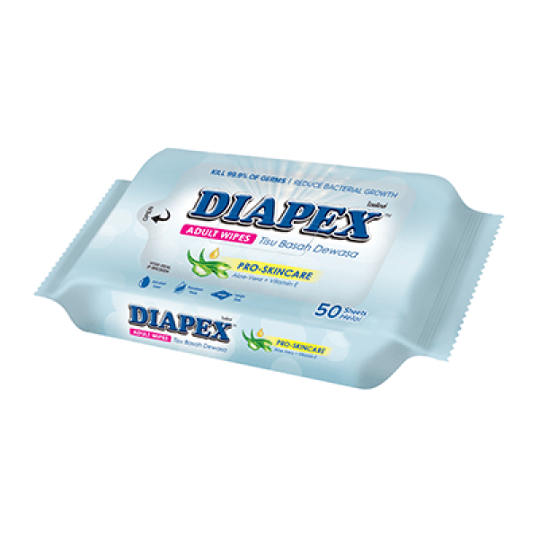 Diapex Adult Wipes 50S