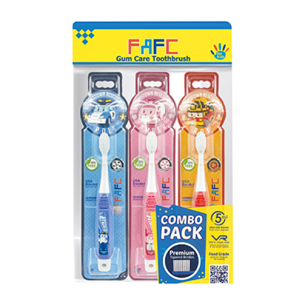 Fafc Kids Tooth Brush Robocar 3S Combo Pack