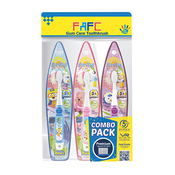 Fafc Kids Tooth Brush Pororo 3S Combo Pack