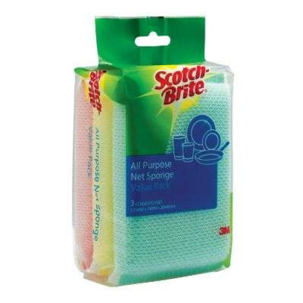 Scotch-Brite Net Scrub Sponge 3S